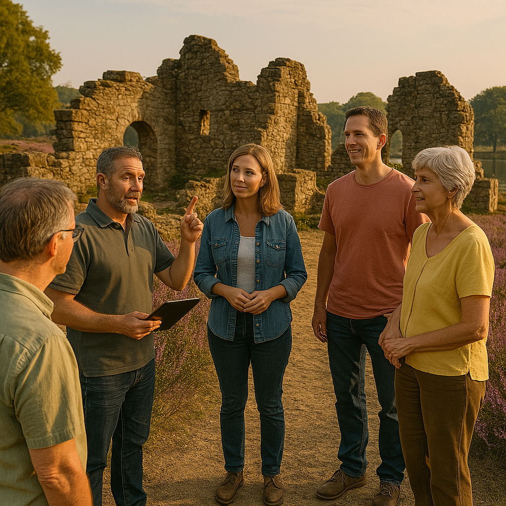 Foto van rondleiding met gids